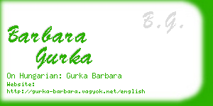 barbara gurka business card